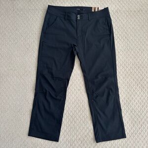 Prana Halle Straight Leg Hiking Pant Black 16 Short NWT Stretch Outdoors Casual